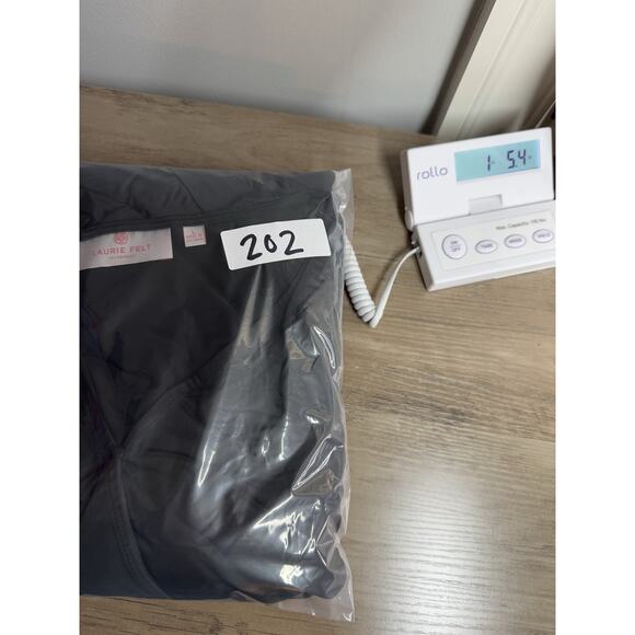 Laurie Felt Wrap Front Maxi Dress Dress L Black Goth Witchy Spooky Stretchy Glam - Picture 16 of 16